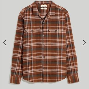 Brushed Flannel Easy Shirt-Jacket